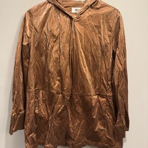 B.yu Italian Metallic Copper Utility Designer Retro Jacket Size Small Women’s